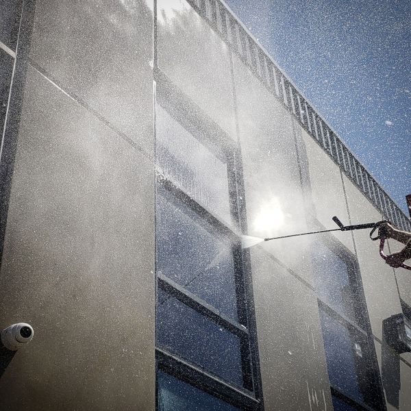 Exterior Building Washing in Tulsa